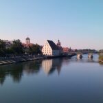 Regensburg's old town, viewn from the "Eiserne Brücke"