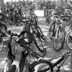 Bicycles in front of Arkaden